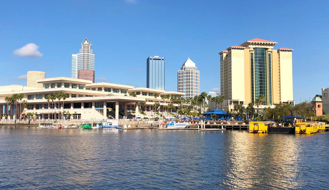 Harbour Island waterfront in Tampa